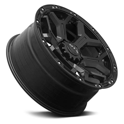 Rtx Goliath Wheels Satin Black With Milled Rivets Rims