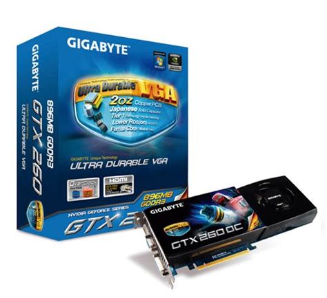 Gigabyte Nvidia Geforce Gtx 260 896 Mb Pci Express Video Card Gv N26oc