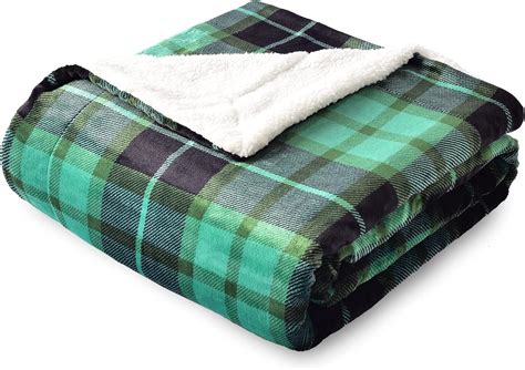 Sochow Plaid Couverture Polaire X Cm Vert Plaid Pour Canap