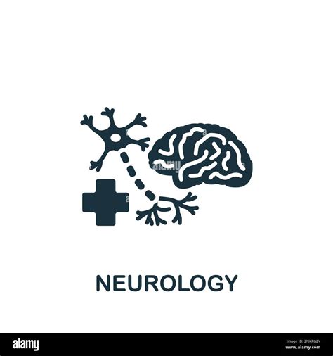 Neurology Icon Monochrome Simple Sign From Medical Speialist