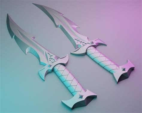 Reaver Knife 3d Printed Valorant Inspired Cosplay Weapon Etsy