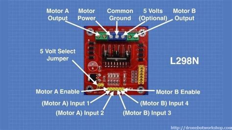 Dc Motors With L298n Dual H Bridge And Arduino Dronebot Workshop