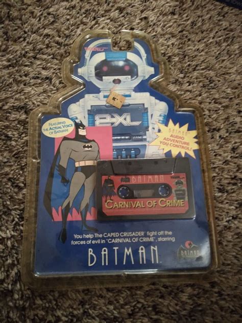 🎆🎆tiger 2 Xl Talking Robot Cassette Tape Batman Carnival Of Crime