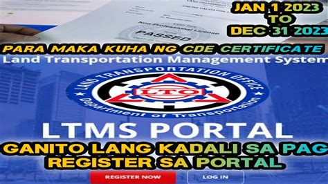 Paano Magregister Sa Portal Ng Lto Gamit Ang Cell Phone Ltms