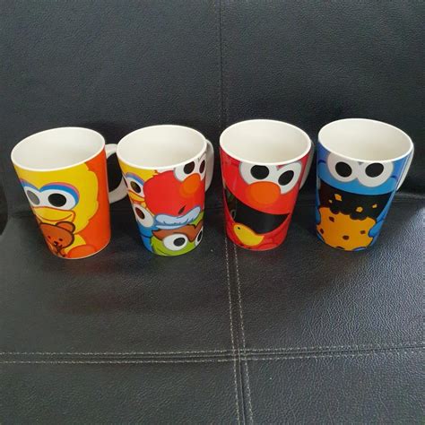 Bn Darlie Sesame Street Tall Cups Set Of Furniture Home Living