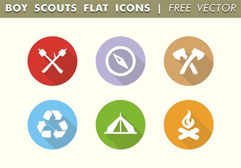 Boy Scouts Flat Icons Vector Libre 99593 Vector En Vecteezy