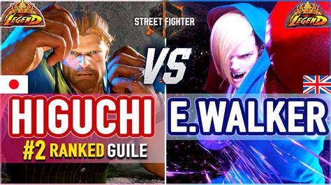 SF6 Higuchi 2 Ranked Guile Vs Ending Walker Ed SF6 High Level