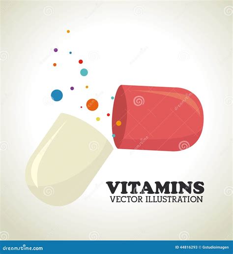 Vitamins Design Stock Vector Illustration Of Concept