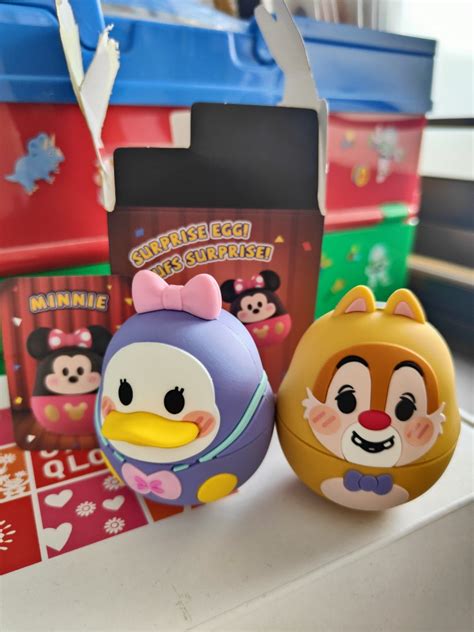 Miniso Disney Surprise Egg Blind Box Daruma Dale Daisy And Minnie