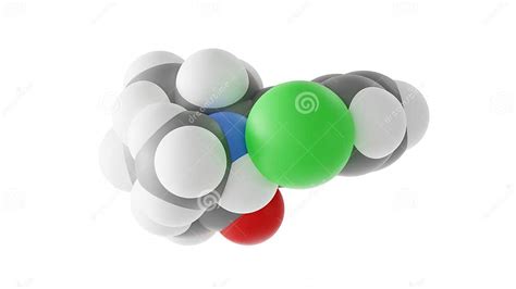 Esketamine Molecule Antidepressants Molecular Structure Isolated 3d