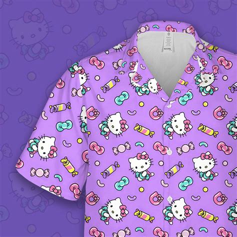 Hello Kitty Hawaiian Shirt Hello Kitty Summer Shirt Hello Kitty Shirt