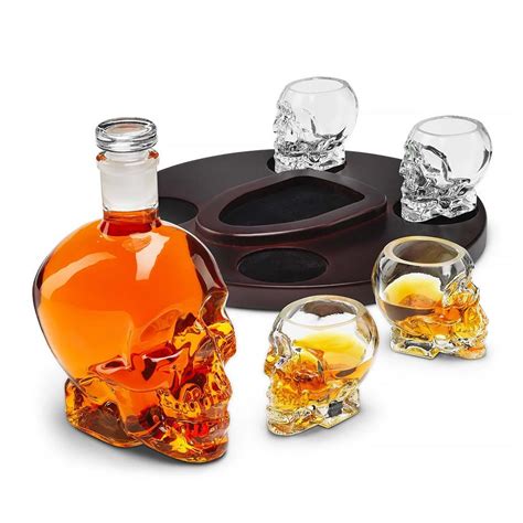 Decanter Con Bicchieri Teschio