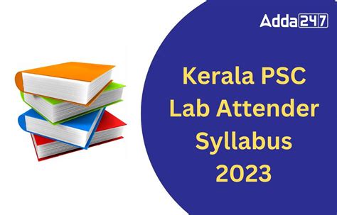 Kerala Psc Laboratory Attender Syllabus 2023 And Exam Pattern