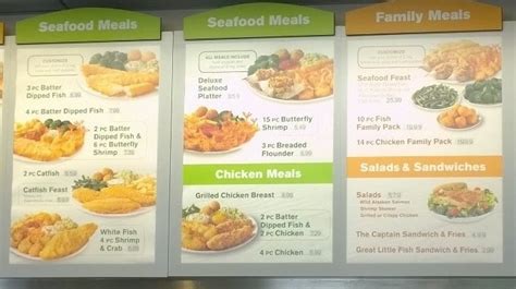 Captain D's Menu Prices