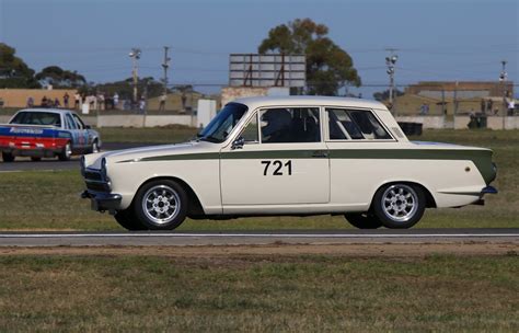 Ford Lotus Cortina All Historic Race Meeting Mallala Geoff Nowak