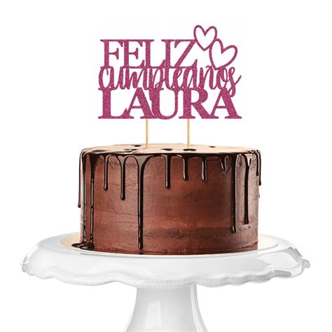 Feliz Cumpleanos Cake Topper Deko Individuell Feliz Cumple Name