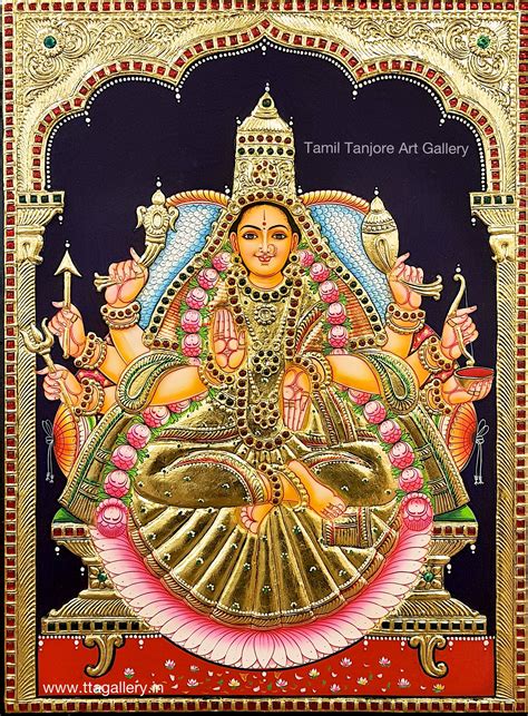 Veeralakshmi Tanjore Painting Tanjore Painting Nature Art Painting