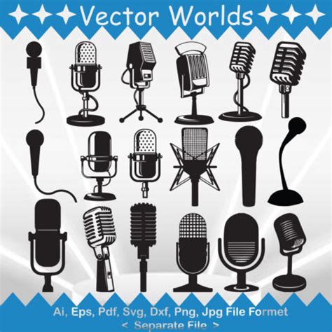 Microphone Svg Vector Design Masterbundles