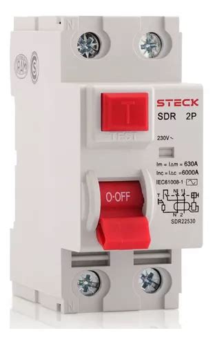 Disyuntor Interruptor Diferencial Bipolar Steck 2x40 A 30ma MercadoLibre