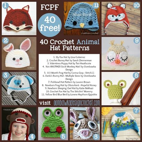 40 Cute And Free Crochet Animal Hat Patterns Creative Ideas