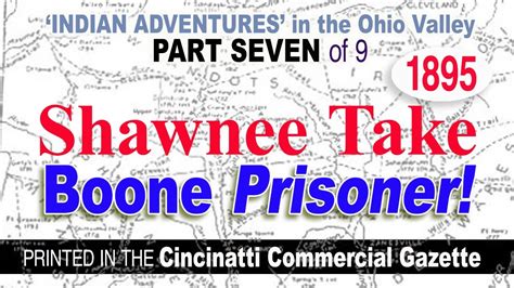 Shawnee Indians Take Daniel Boone Prisoner YouTube