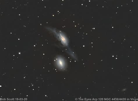 The Eyes NGC 4438 4435 Arp 120 These Are A Pair Of Galaxie Flickr