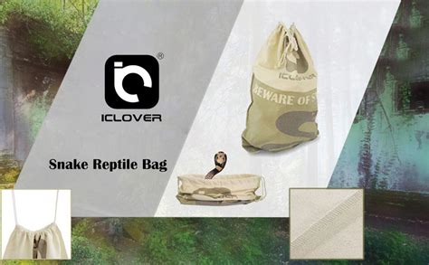 Amazon IC ICLOVER Snake Reptile Bag With Drawstring 20 X 28 Inch