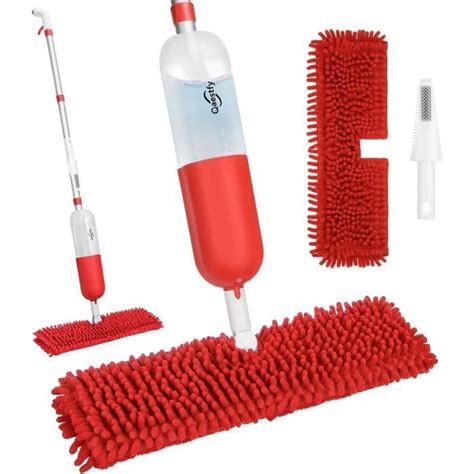 Balais Serpillère Vaporisateur Spray Mop Avec 2 Double Face Tampons En