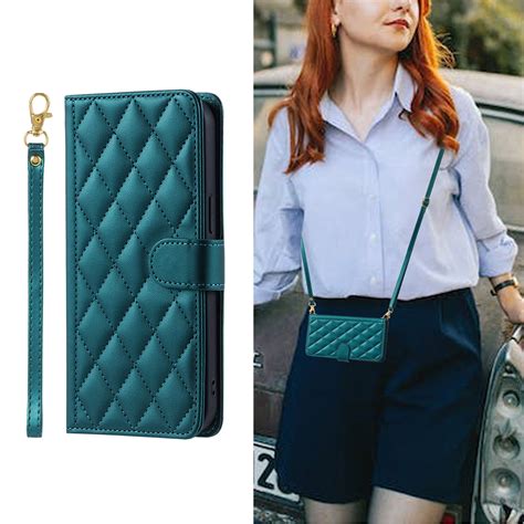 Samsung Galaxy A15 5g Case Wallet Cover Crossbody Lanyard Shoulder Neck Strap Case For Samsung