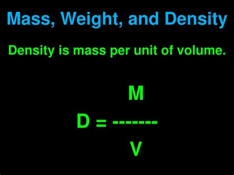 Ppt Mass Weight And Density Powerpoint Presentation Free Download Id5745981