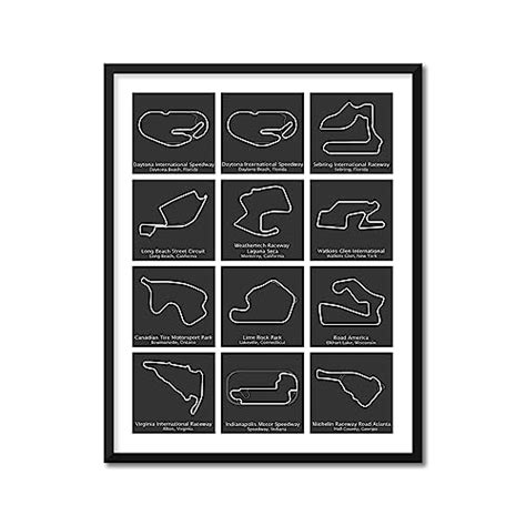 Amazon IMSA SportsCar Championship Race Track Poster Intended For