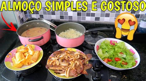 PREPARANDO NOSSO ALMOÇO SIMPLES E MUITO GOSTOSO Bruna Paula YouTube