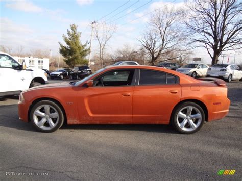 Toxic Orange Pearl 2011 Dodge Charger R T Road Track Exterior Photo