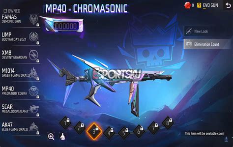 Evogun Mp Chromasonic Spin Tricks Free Fire Ff Esports