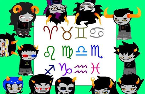 Homestuck Zodiac Symbols