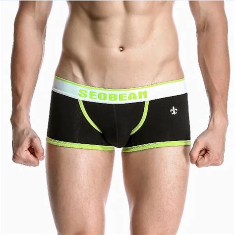 New Seobean Mens Boxer Underwear Sexy Comfortable And Breathable Low