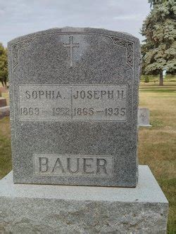 Joseph H Bauer 1865 1935 Memorial Find A Grave