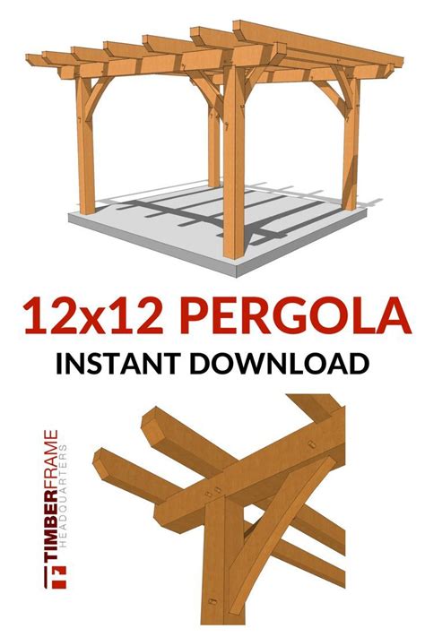 X Pergola Plan Timber Frame Hq Pergola Plans Pergola Backyard