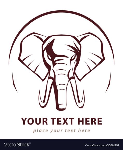 Elephant symbol Royalty Free Vector Image - VectorStock