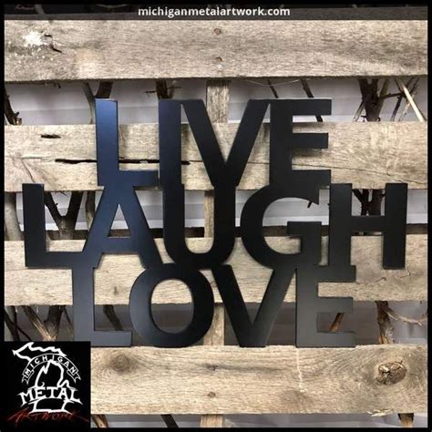 Live Laugh Love Metal Wall Art Metal Wall Art Etsy Wall Art Music