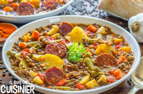 Recette De Lentilles Au Chorizo Et L Gumes Un Tr S Bon Plat Dhiver