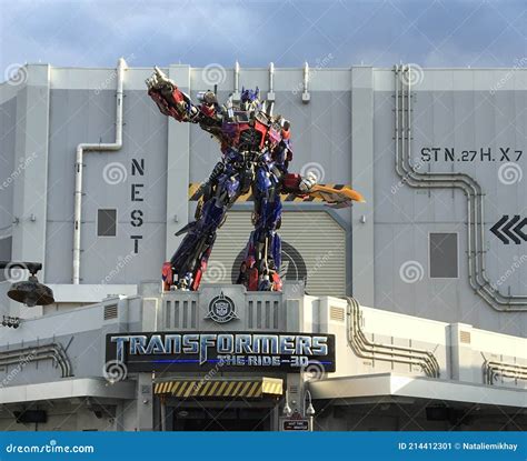 The New Transformers D Ride At Universal Studios Florida Editorial