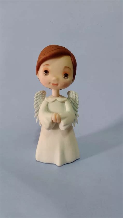 Adorno Torta Angel Comunion Bautismo Porcelana Fria Cotillon Mebuscar