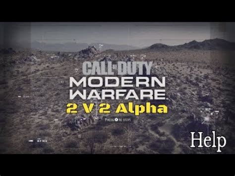 V Alpha Call Of Duty Modern Warfare Alpha Youtube