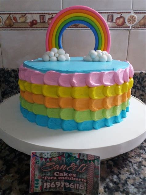 Arriba 82 Imagen Pastel Con Arcoiris Abzlocal Mx