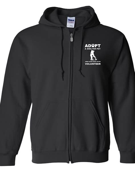 Jersey Shore Animal Center VOLUNTEER Full Zip Hoodie | pwrmonkey2