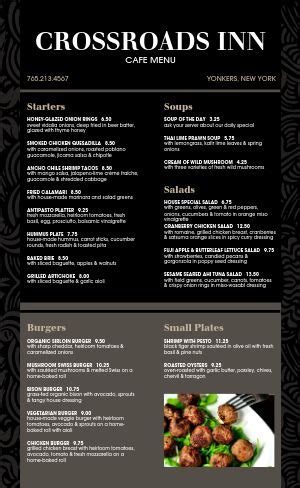 5 Star Hotel Menu Design Template by MustHaveMenus