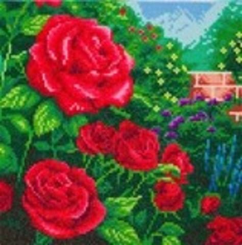 Craft Buddy Cak Tk M Crystal Art Perfect Red Rose Thomas Kinkade