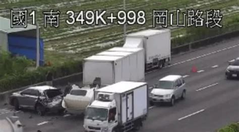 快訊國1南向岡山段車禍！大貨車追撞轎車斷頭釀1傷 塞爆回堵13公里 中天新聞網