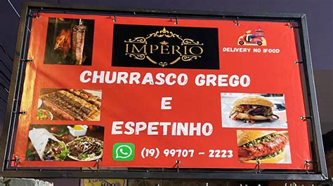 Menu em Churrasco Grego Império pub Bar Indaiatuba